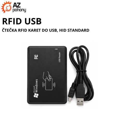 RFID USB - čtečka RFID karet do USB, HID standard